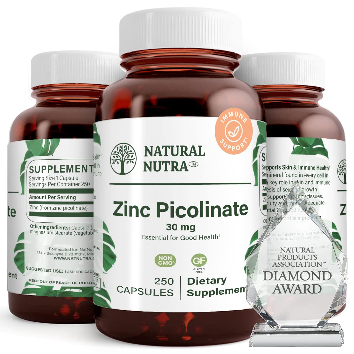 Natural Nutra Zinc Picolinate 30 mg, Supplement Parent