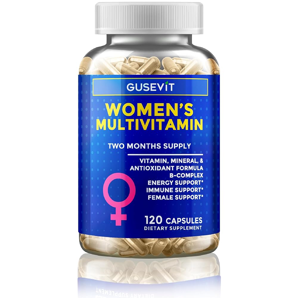 Gusevit 37-in-1 Women's Multivitamin for Immune & Energy Support - 120 Capsules