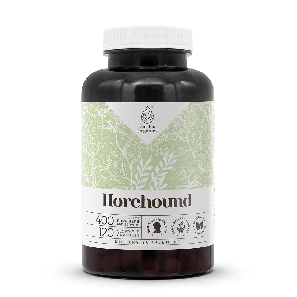Garden Organics Horehound Herbal Supplement - 120 Vegetarian Capsules