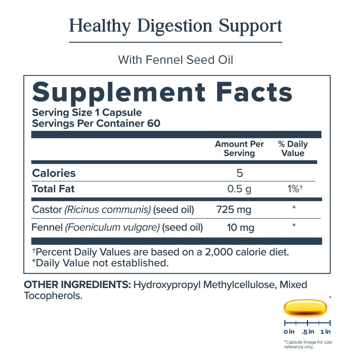 HERITAGE STORE Castor Oil Supplement 725 mg - 60 Softgels - image 3