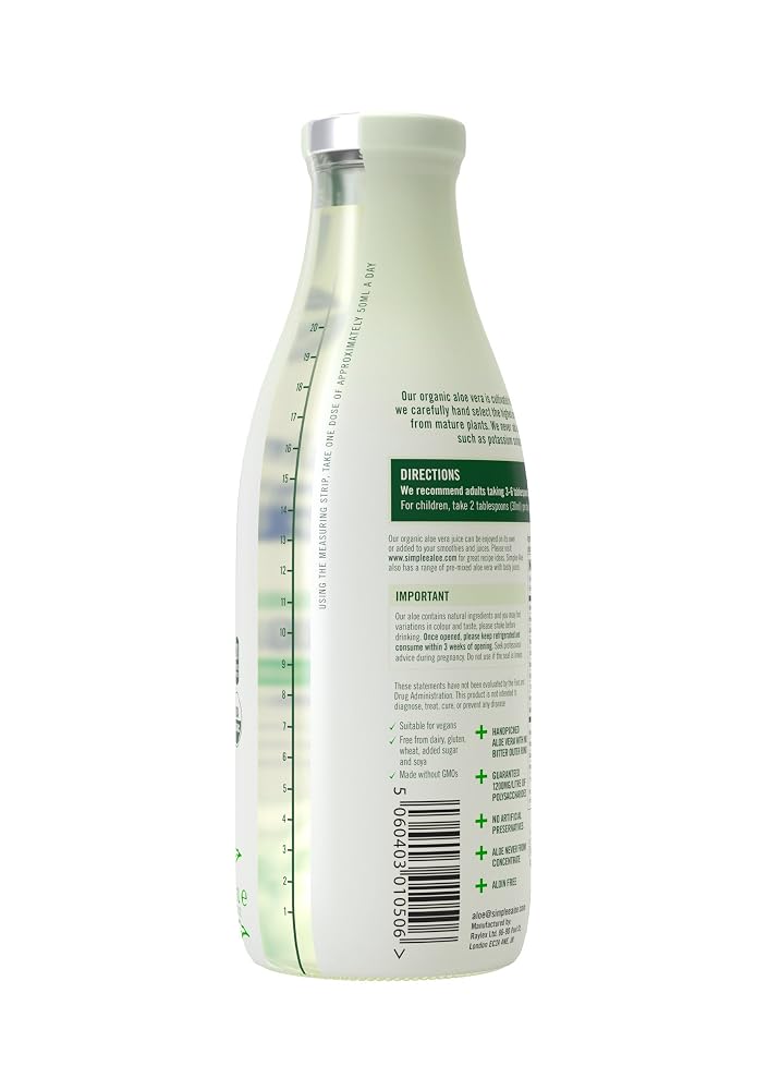 Simplee Aloe Organic Aloe Vera Juice - 33.8 Fl Oz - image 5