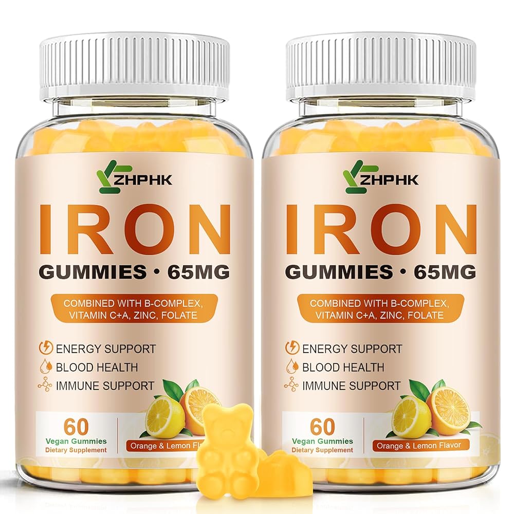 ZHPHK Iron Supplement Gummies with Vitamin A