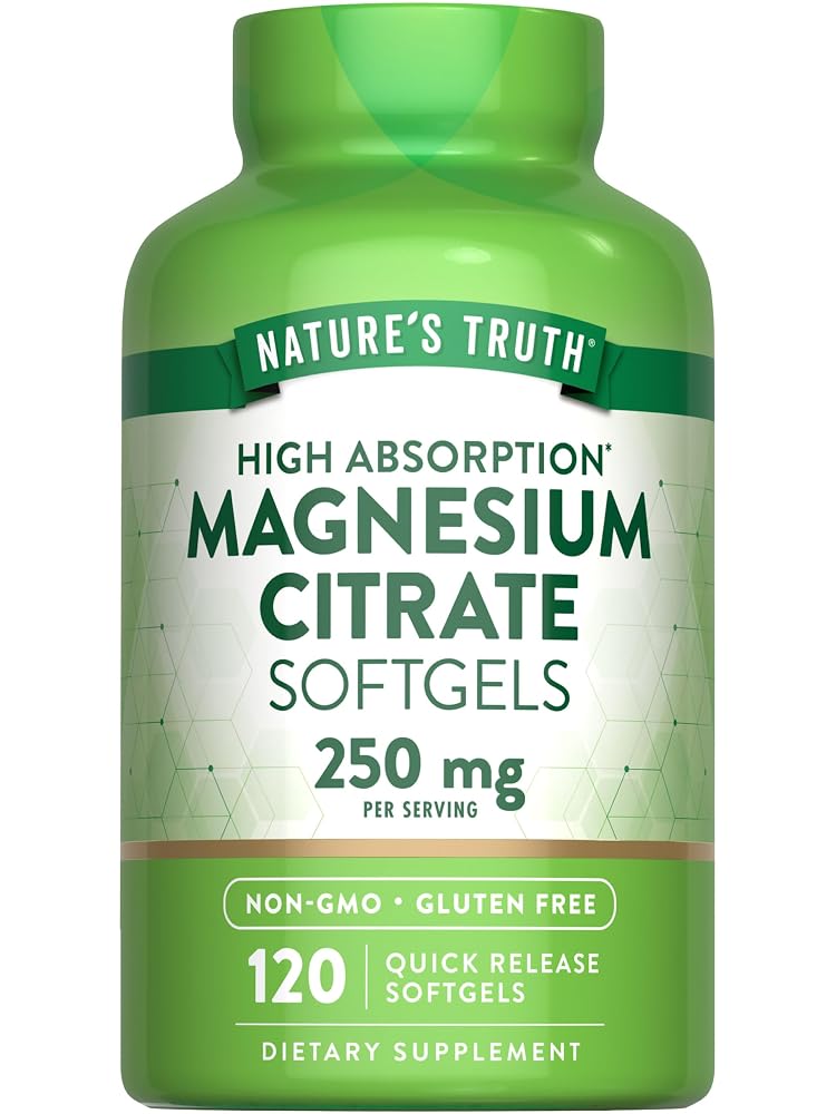 Nature's Truth Magnesium Citrate 250mg - 120 Softgels