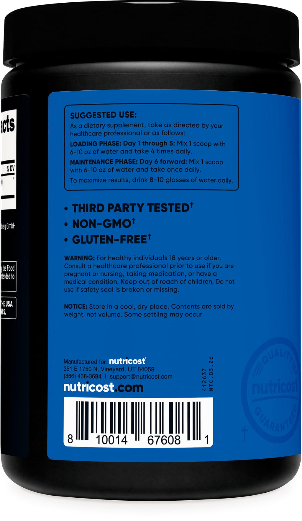 Nutricost Creapure Creatine Monohydrate Powder - 500g - image 4