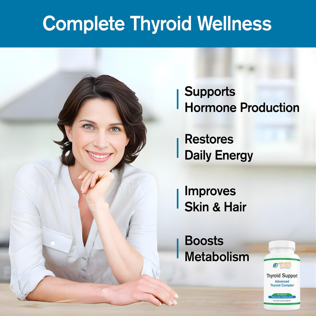 Holistic Planet Thyroid Support - 60 Capsules - image 2