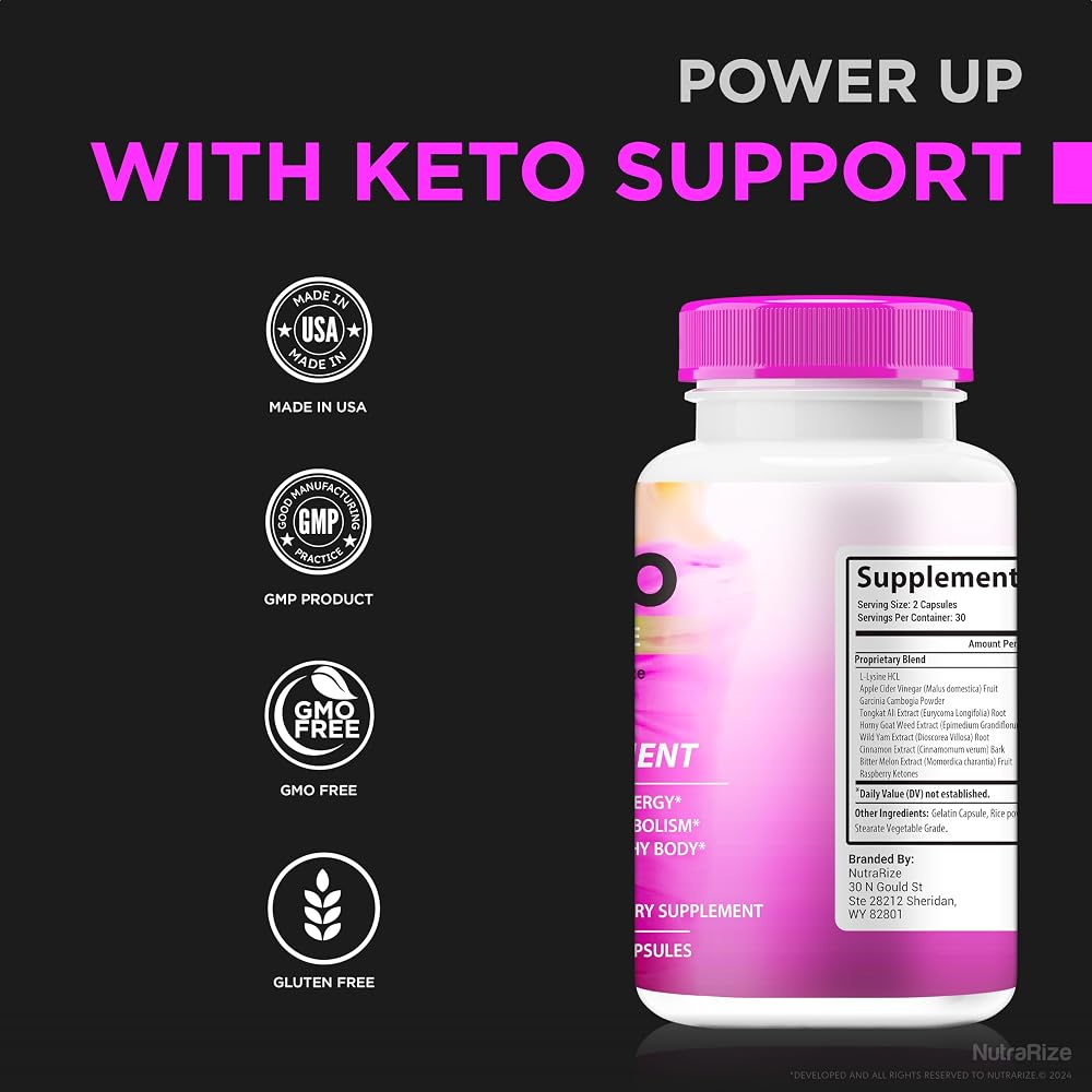 NutraRize Keto Body Tone Weight Loss Capsules - 120 Count - image 7