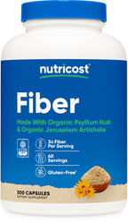 Nutricost Fiber Capsules - CCOF Certified Supplement