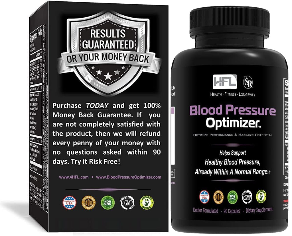 HFL Blood Pressure Optimizer by Dr. Sam Robbins - 90 Capsules - image 2