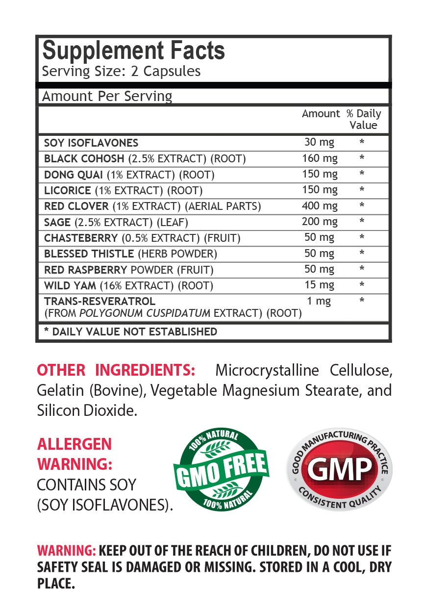 VIP Supplements Women's Support Complex - 60 Capsules - image 5