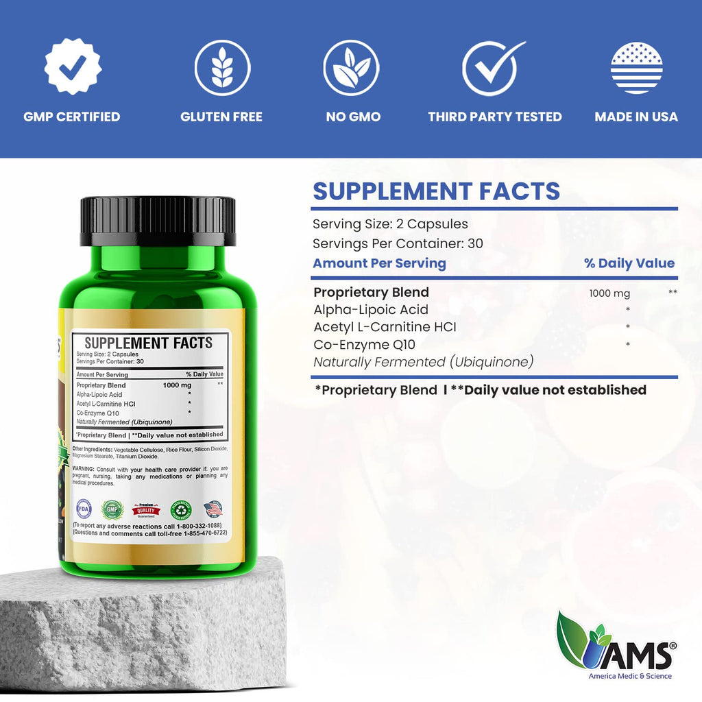 America Medic & Science Neuro Booster Brain Health - 60 Capsules - image 5