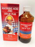 Ceelin Plus Ascorbic Acid Zinc Syrup for Kids Ages 1-13 - 120mL