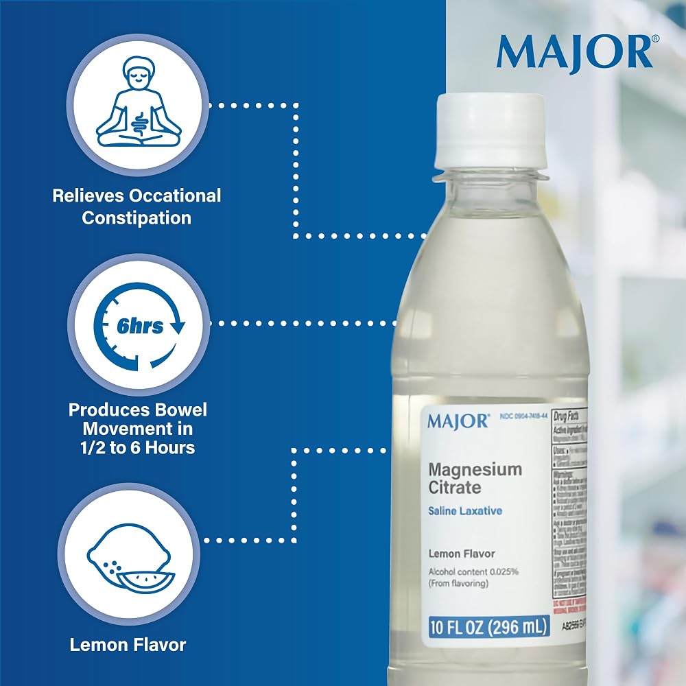 Major Magnesium Citrate Saline Laxative - Helps Relieve Occasional