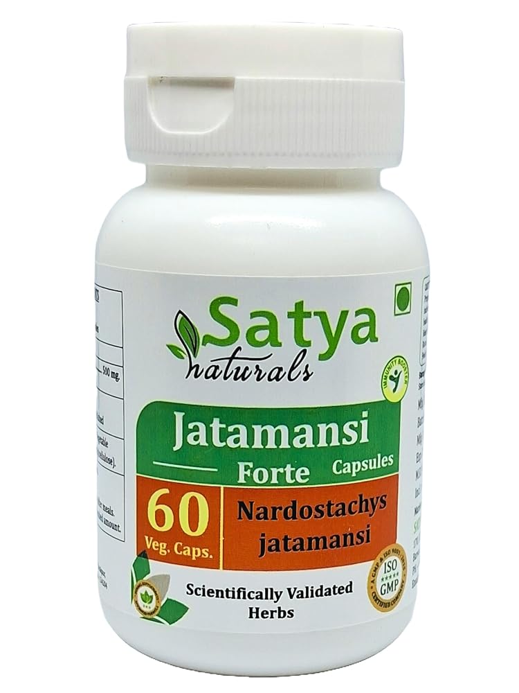 Satya Naturals Jatamansi Forte Capsules 500 mg. 60 Veg. Capsule