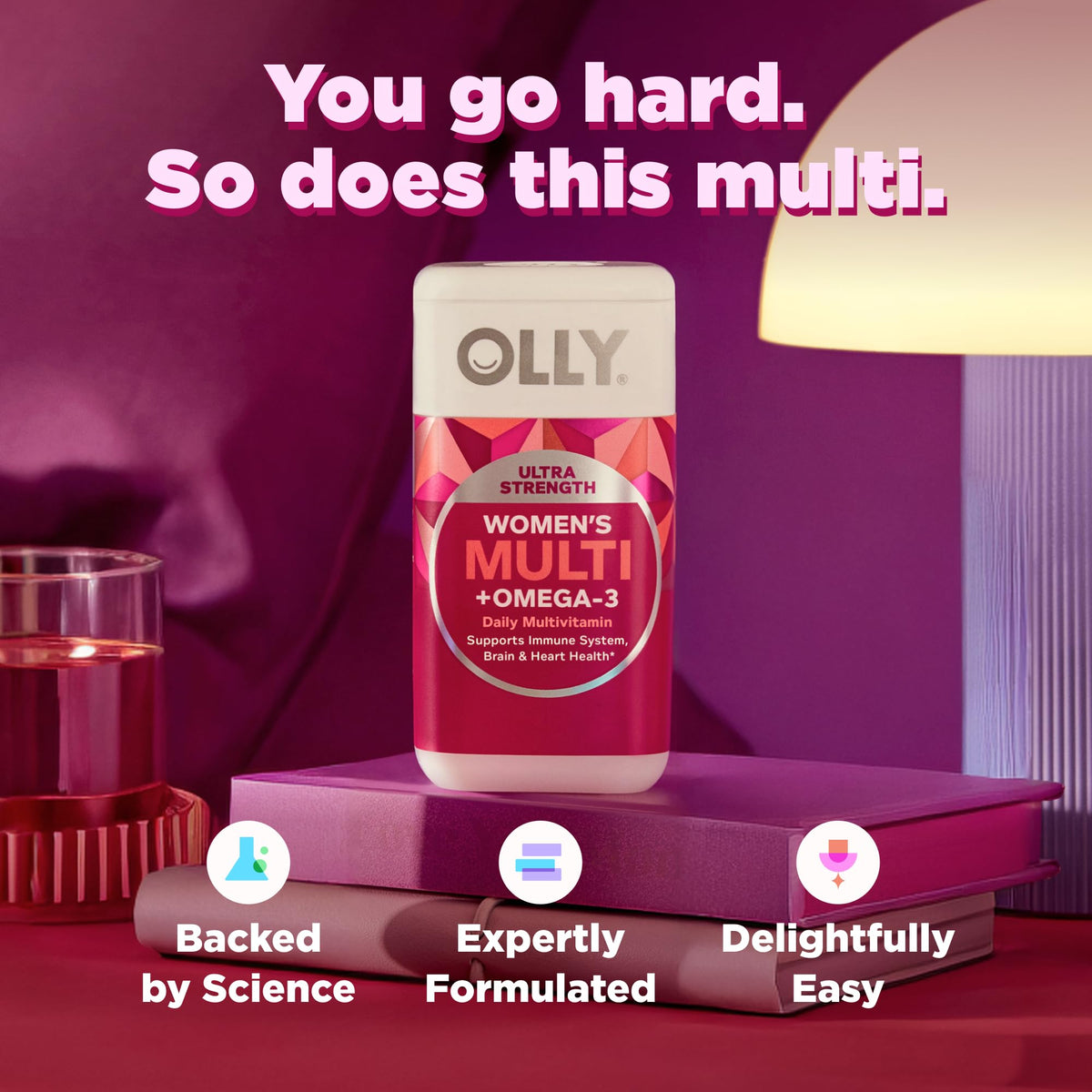 OLLY Ultra Strength Women's Multivitamin with Omega-3 - 60 Softgels - image 4