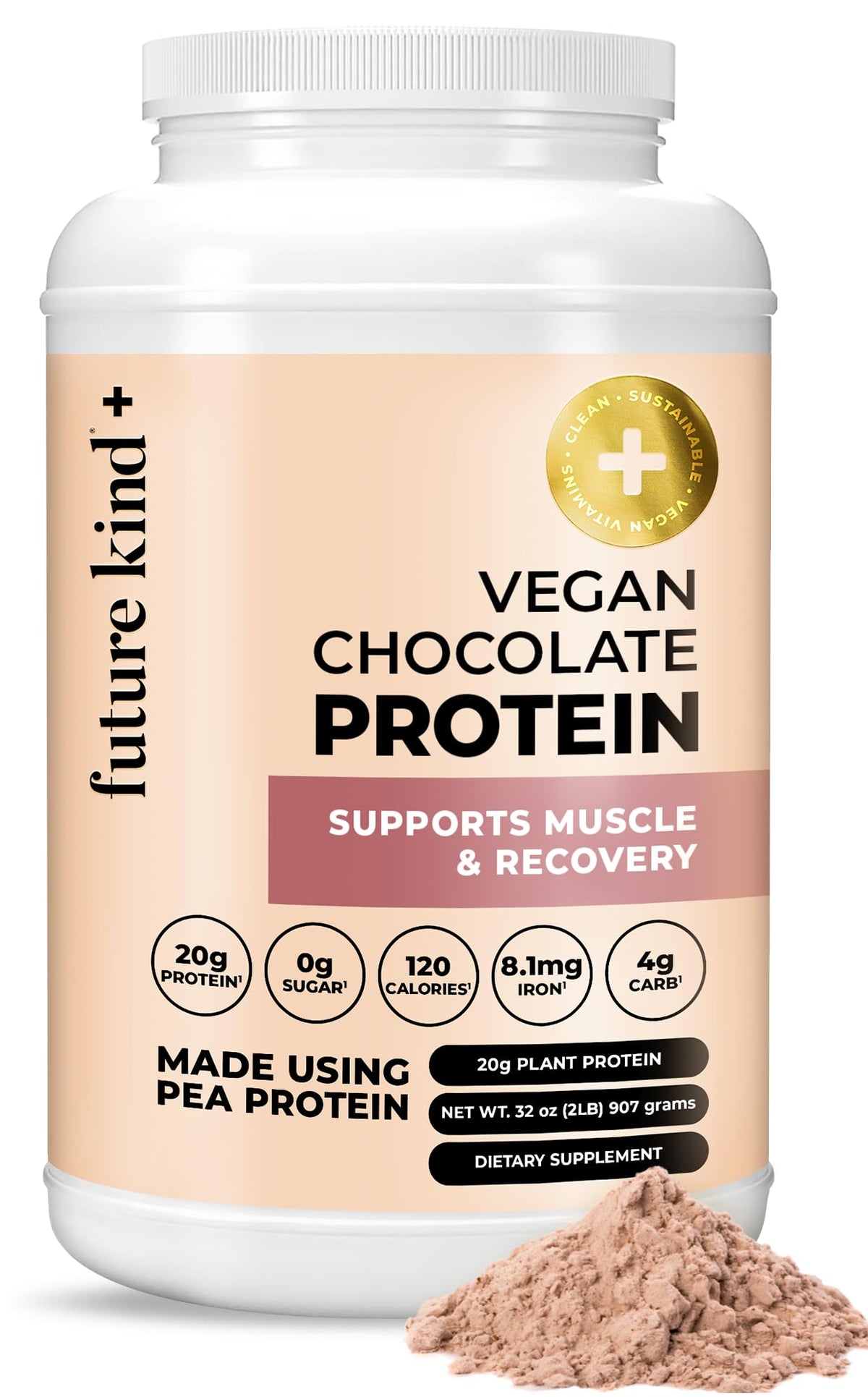 Future Kind Vegan Protein Powder Chocolate - 34 Servings
