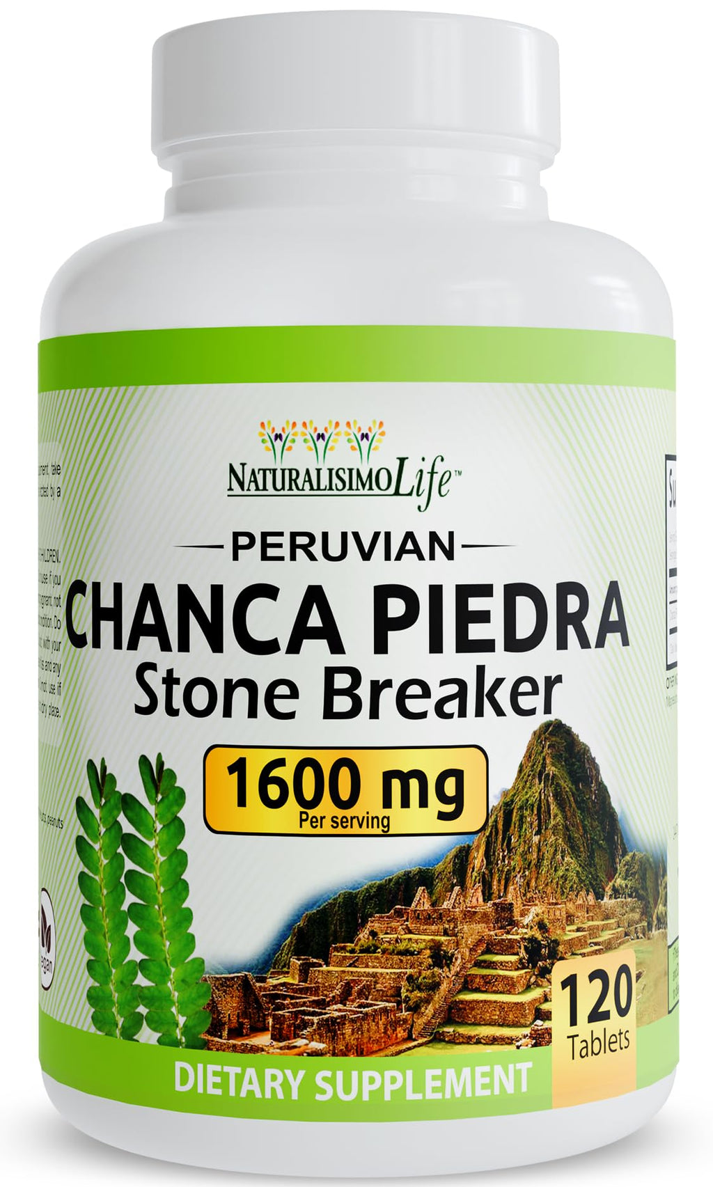 NaturalisimoLife Chanca Piedra 1600 mg - 120 Tablets