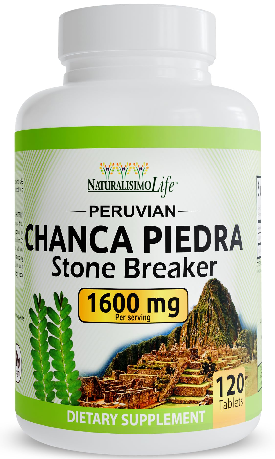 NaturalisimoLife Chanca Piedra 1600 mg - 120 Tablets