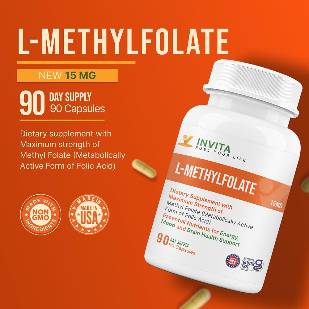 INVITA L-Methylfolate - Professional Strength Active Methyl Folate