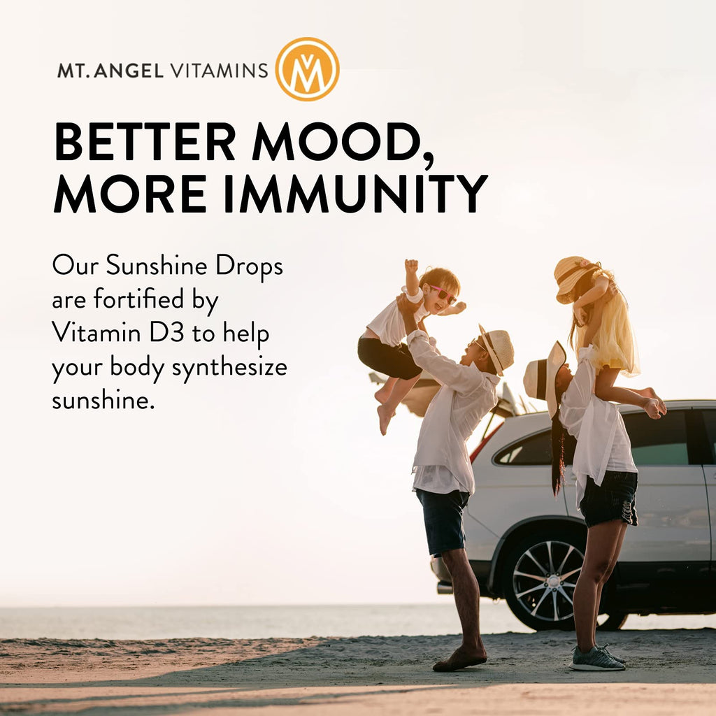 Mt. Angel Vitamins Everyday Liquid Sunshine Vitamin D3 Drops - 1 Fl Oz - image 4