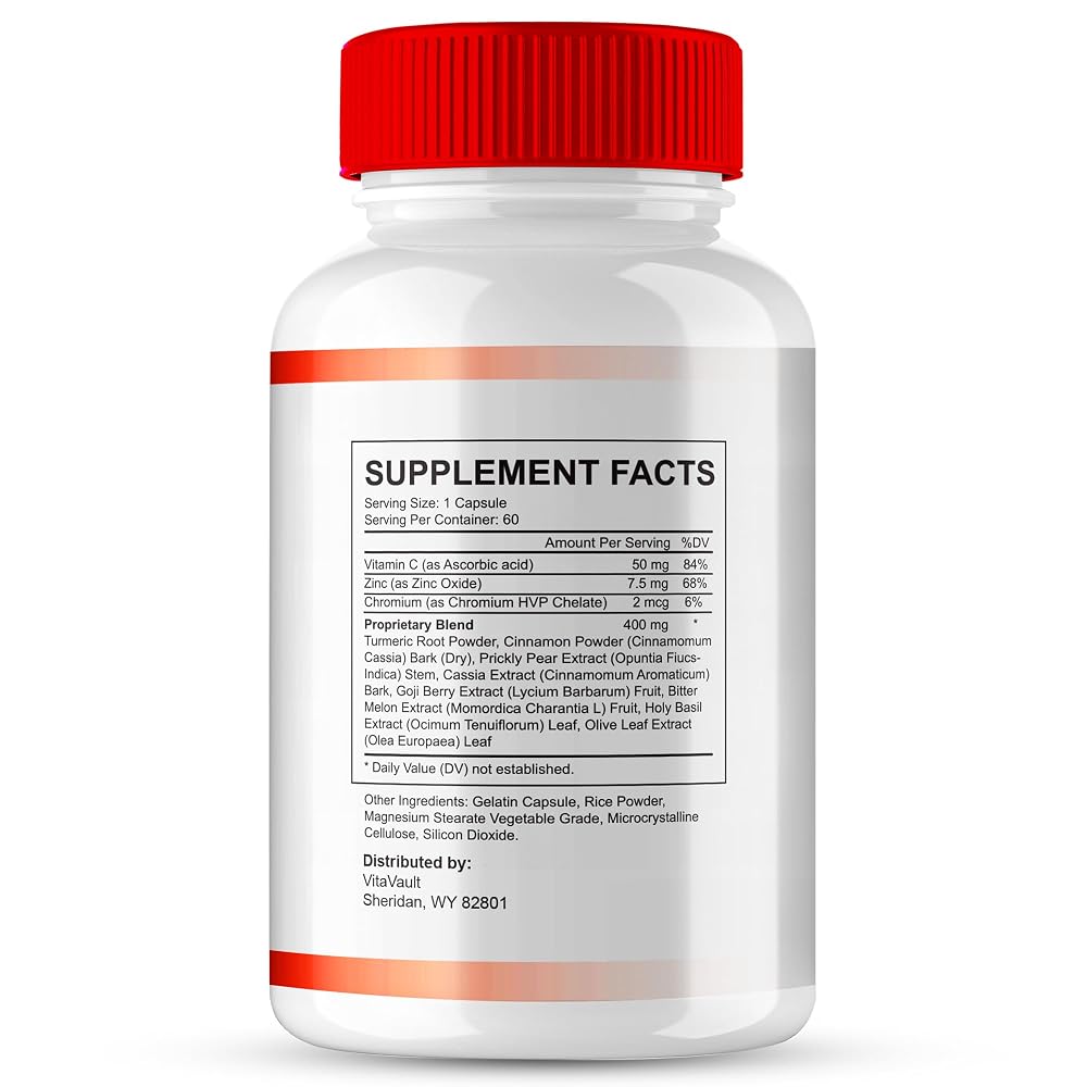 Vitavault Glucofort Max Advanced Blood Support Formula - 120 Capsules - image 2