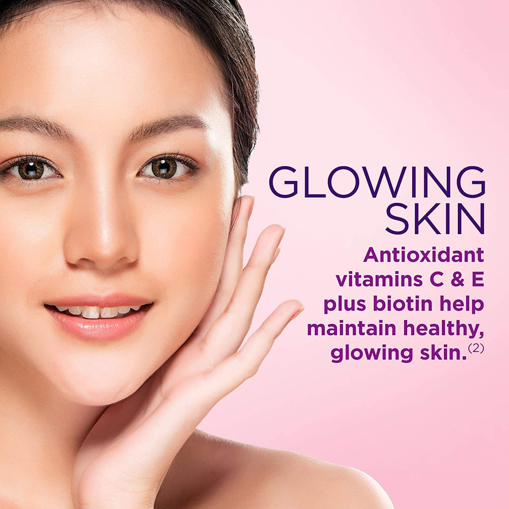Nature's Bounty gummies biotin hair, skin, nails bottle