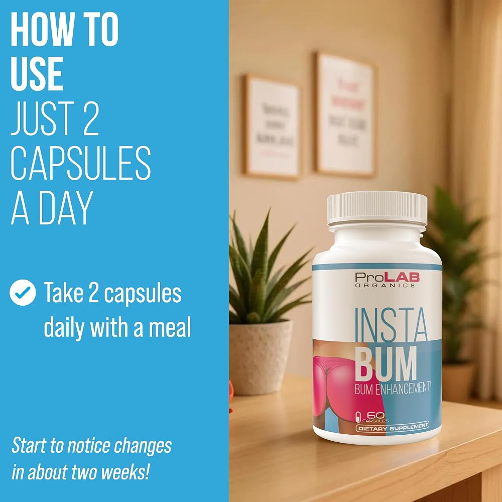 ProLab Organics InstaBum Bum Enhancement Pills - 60 Capsules - image 4