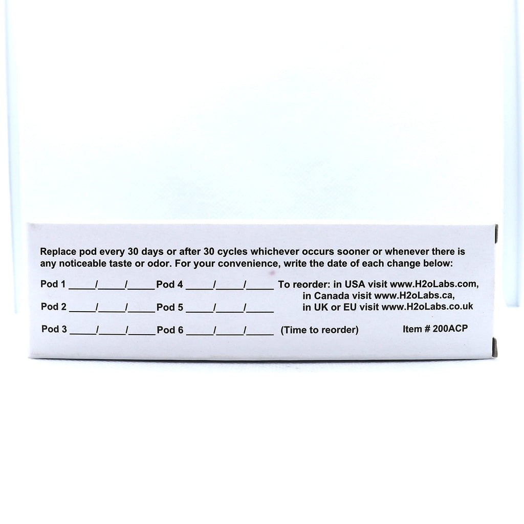 H2o Labs Activated Carbon Pods for Model 200 Water Distiller - 6 Pack - image 5