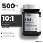 AMALTH OSHA Root Extract 500 mg - 120 Vegetarian Capsules - image 3