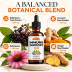 SIRUNES Immune Support Liquid Drops with Vitamin C & D3 - 2 Fl Oz - image 4