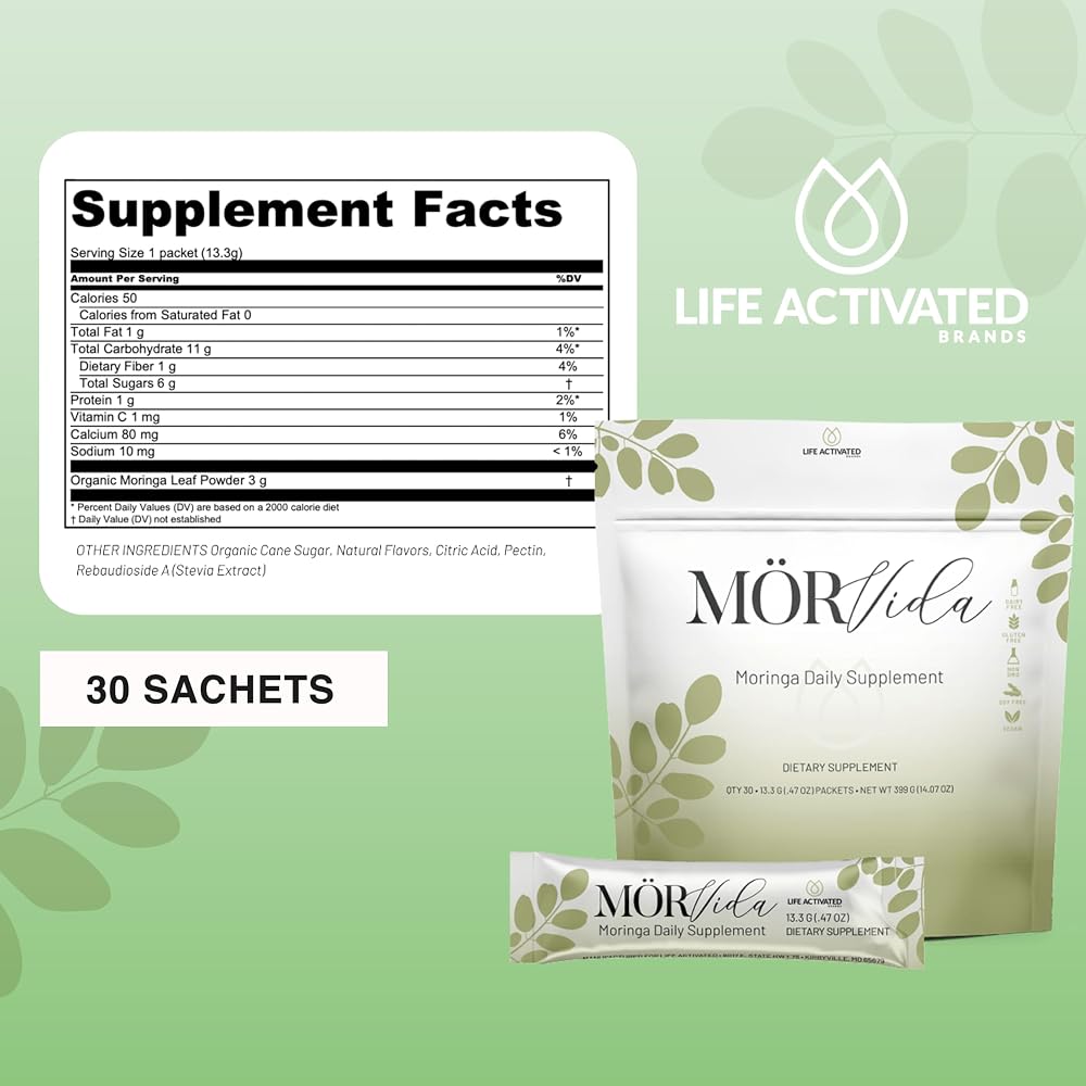 Life Activated Moringa Oleifera Daily Supplement - 30 Sachets - image 2