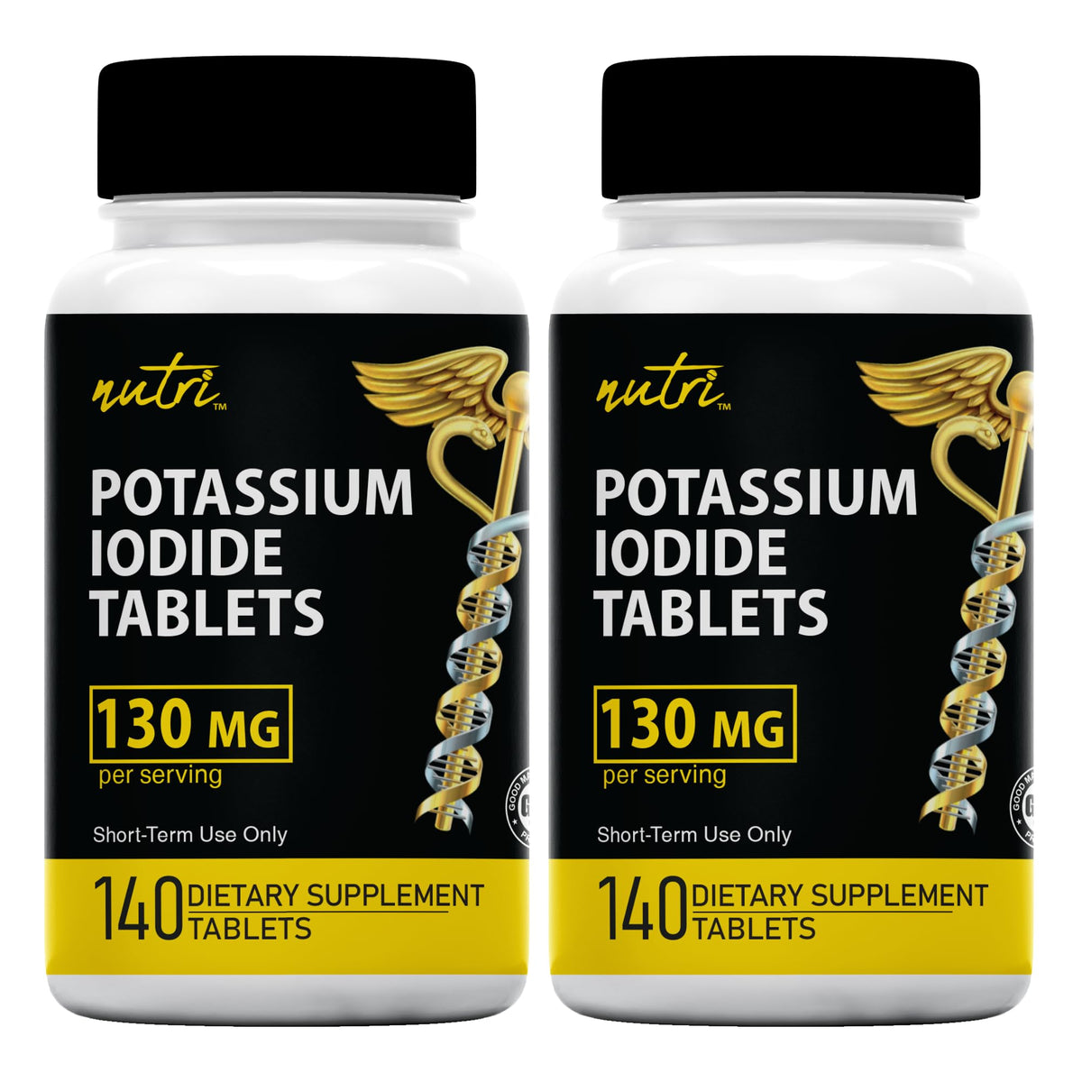 Nature's Fusions Nutri Potassium Iodide Tablets 130 mg - Travel Size
