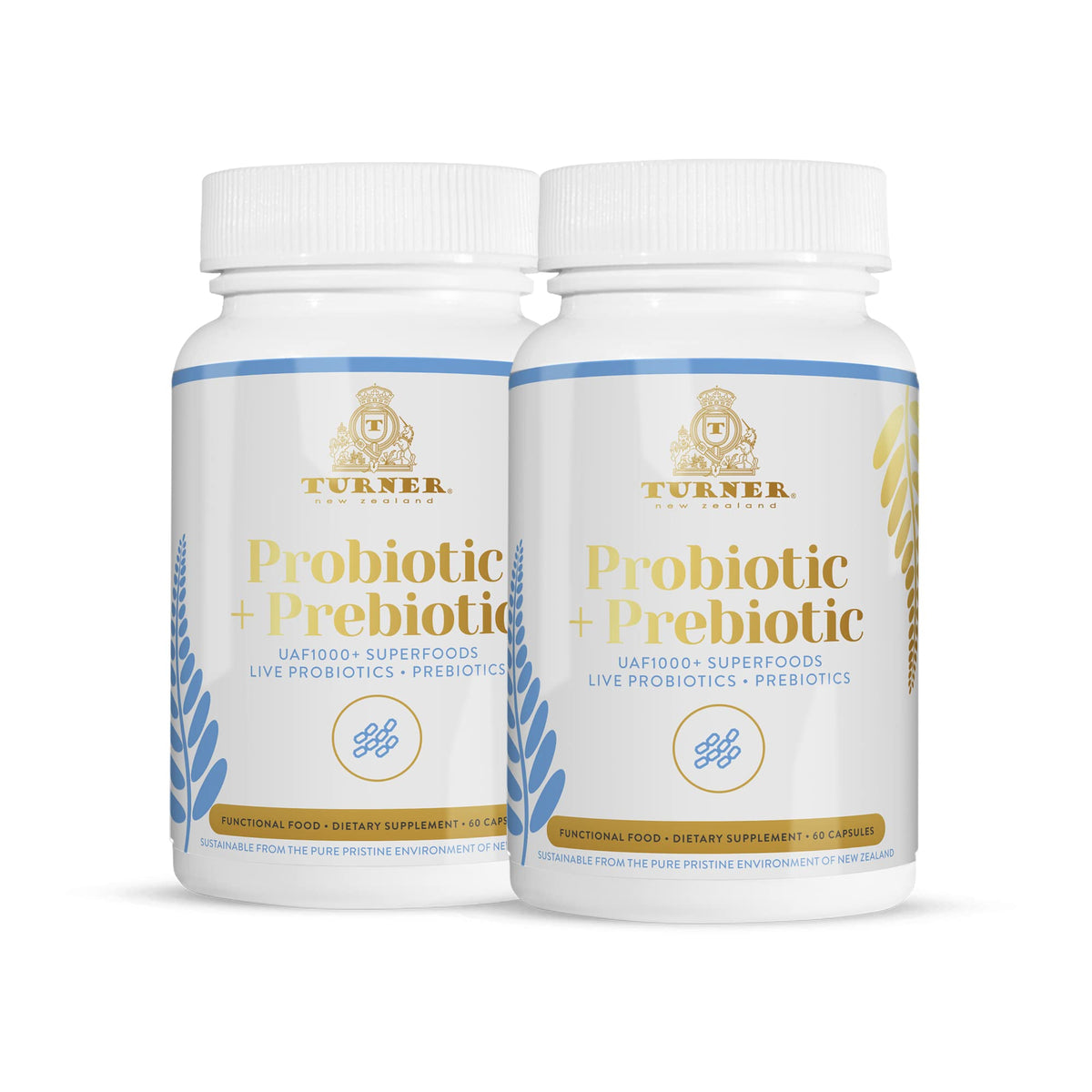 TURNER Probiotics Supplement for Digestion - 180 Softgels