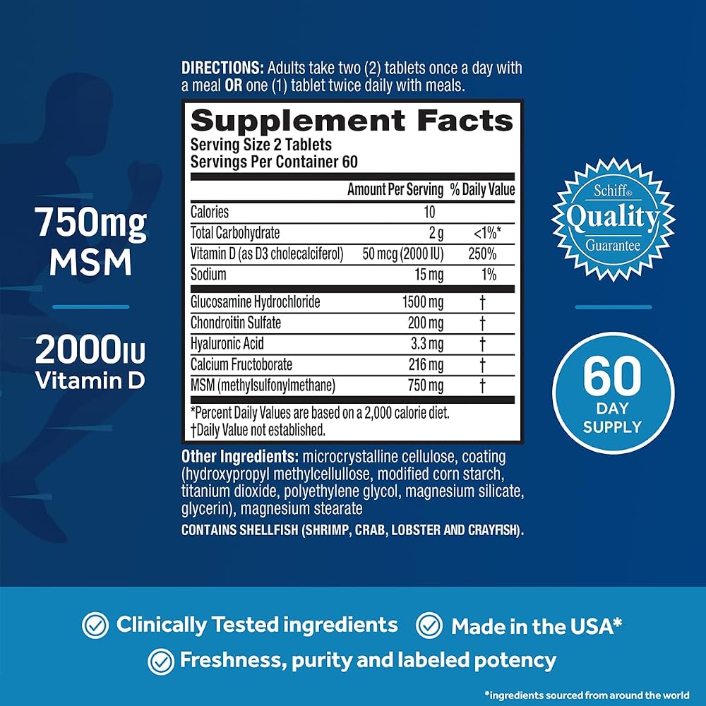 Move Free Advanced Glucosamine Chondroitin MSM Joint Support - 120 Tablets - image 6