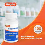 Rugby Niacinamide 500 mg Tablets