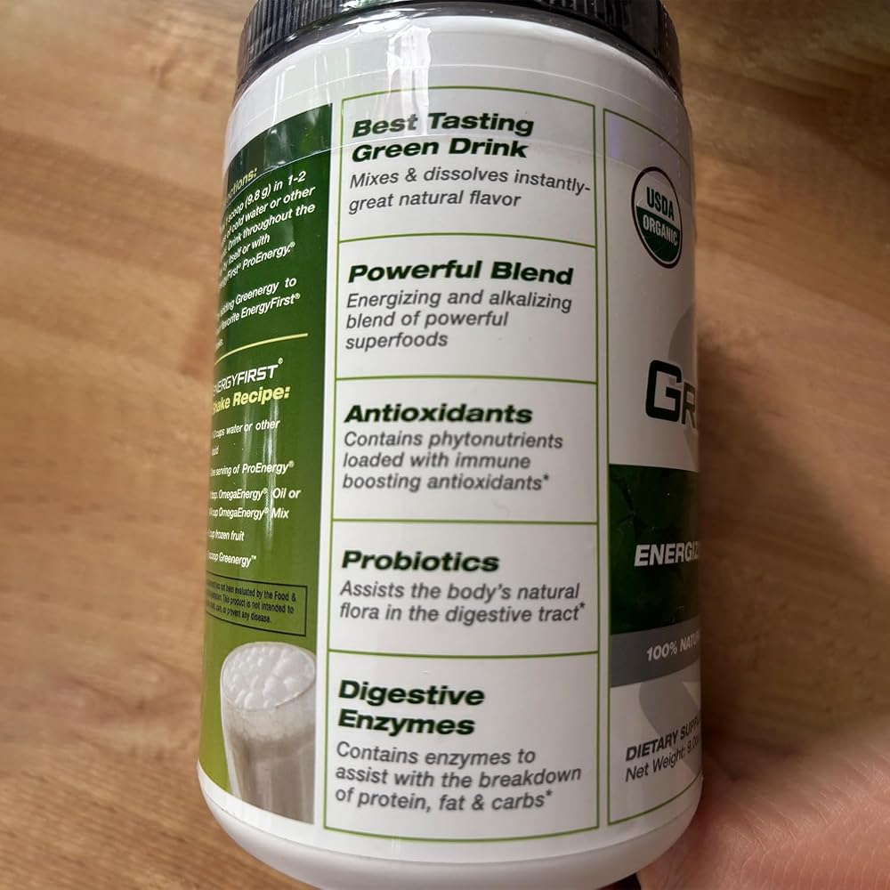 EnergyFirst Greenergy Organic Superfood Powder - 30 Servings - image 6