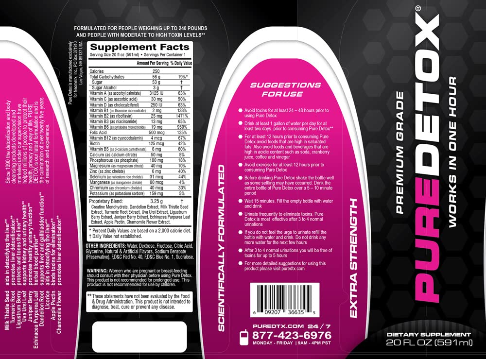 Detox Pure Neometrx Same-Day Extra Strength Detox Drink - 20 Fl Oz - image 2