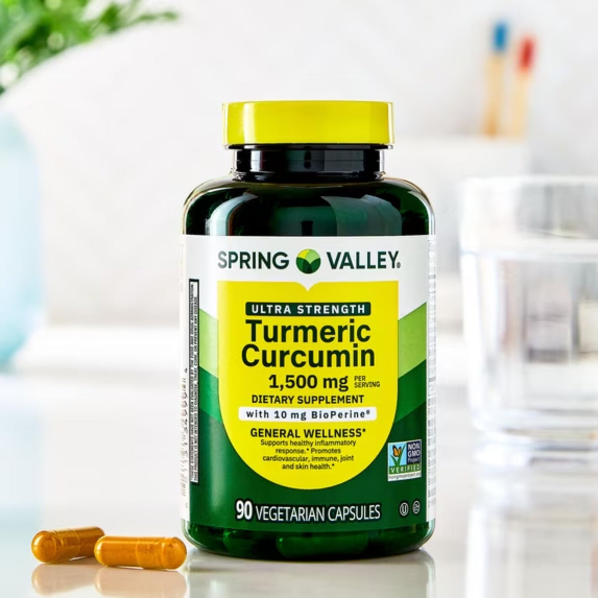 STS Home Spring Valley Turmeric Curcumin Ultra Strength 1,500 mg - 90 Capsules - image 5