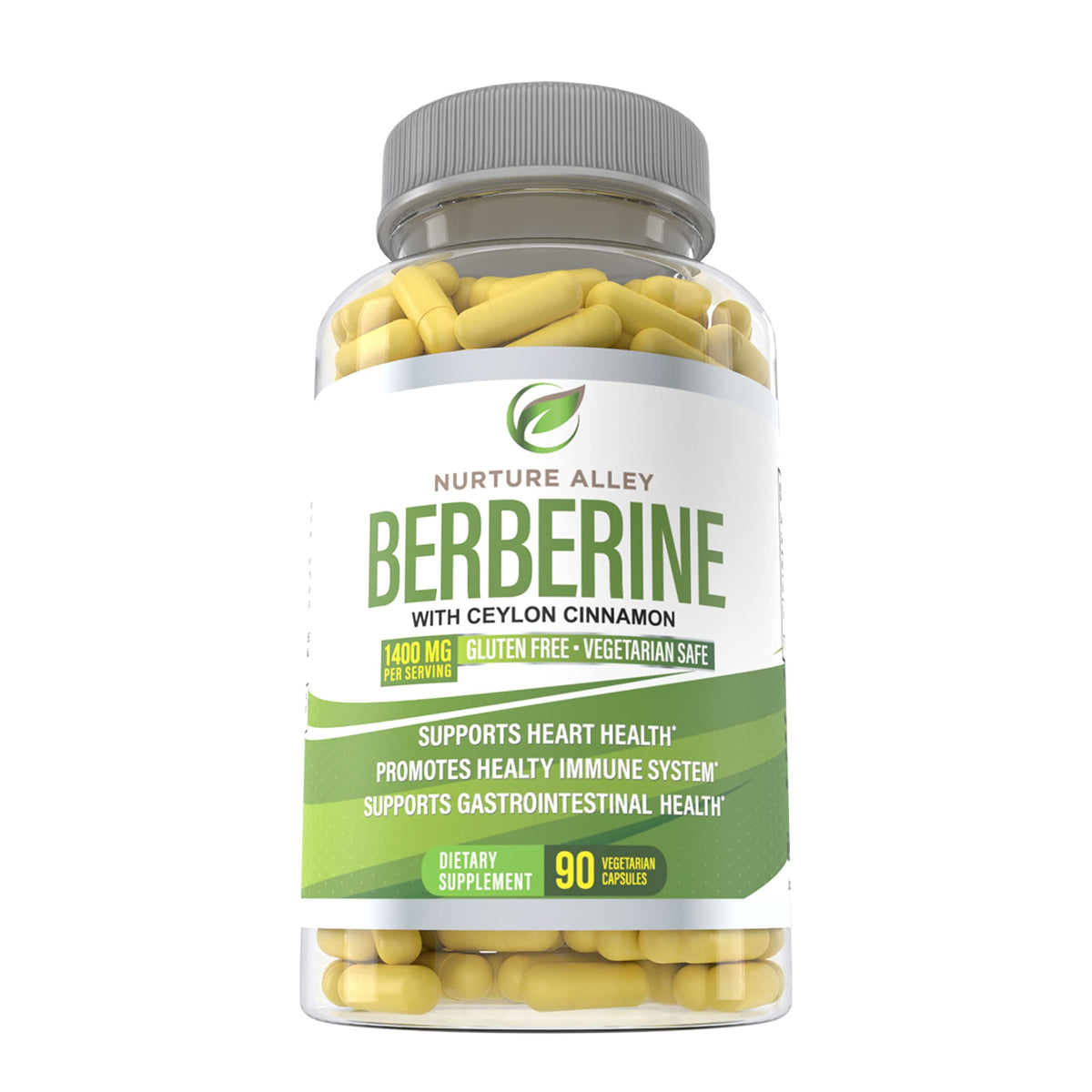 Nurture Alley Berberine Complex 1200 mg with Ceylon Cinnamon - 90 Capsules - image 2