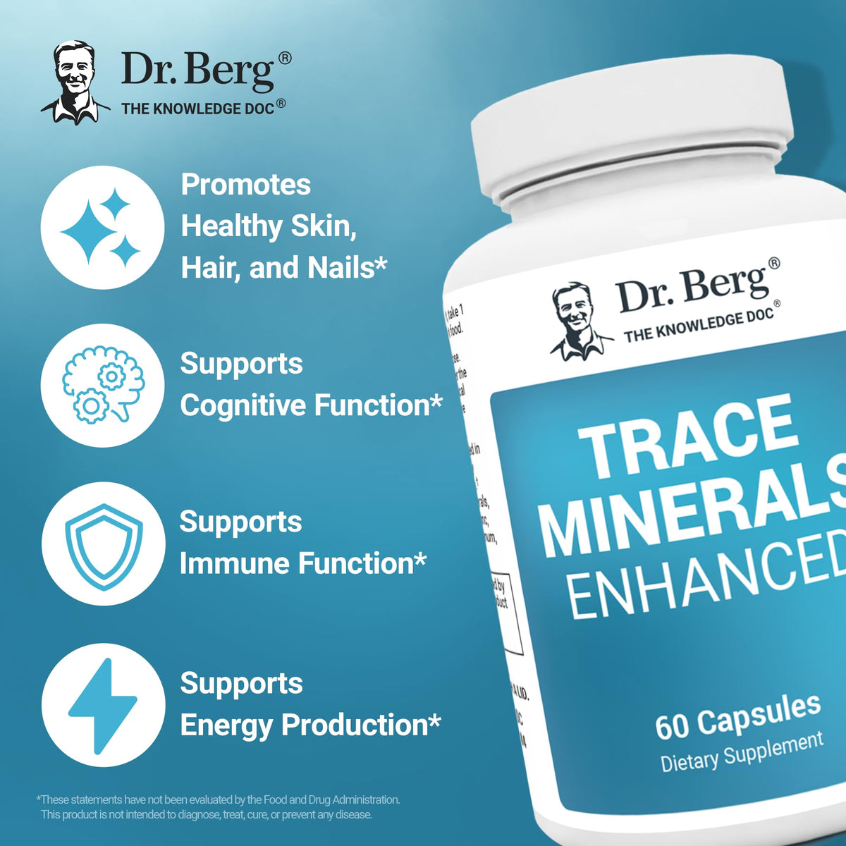 Dr. Berg Nutritionals Trace Minerals Enhanced - 60 Capsules - image 3