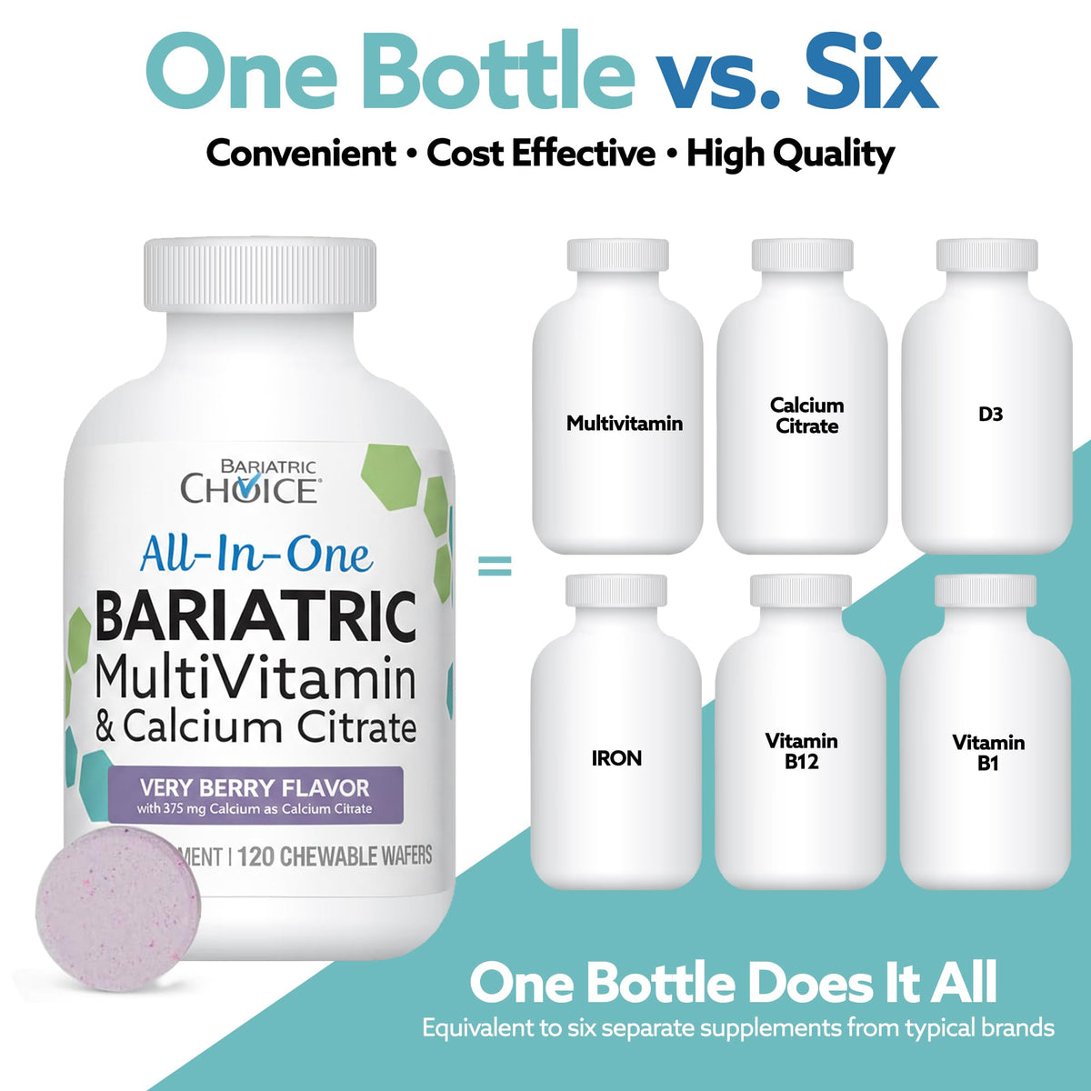 Bariatric Choice All-in-One Chewable Multivitamin with Iron & Calcium - image 5