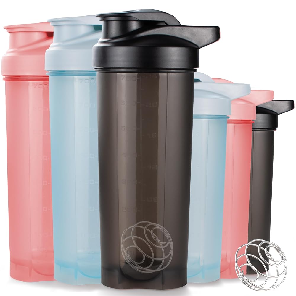 ShakerZoo-6 Pack-Protein Shaker Bottles for Protein Mixes