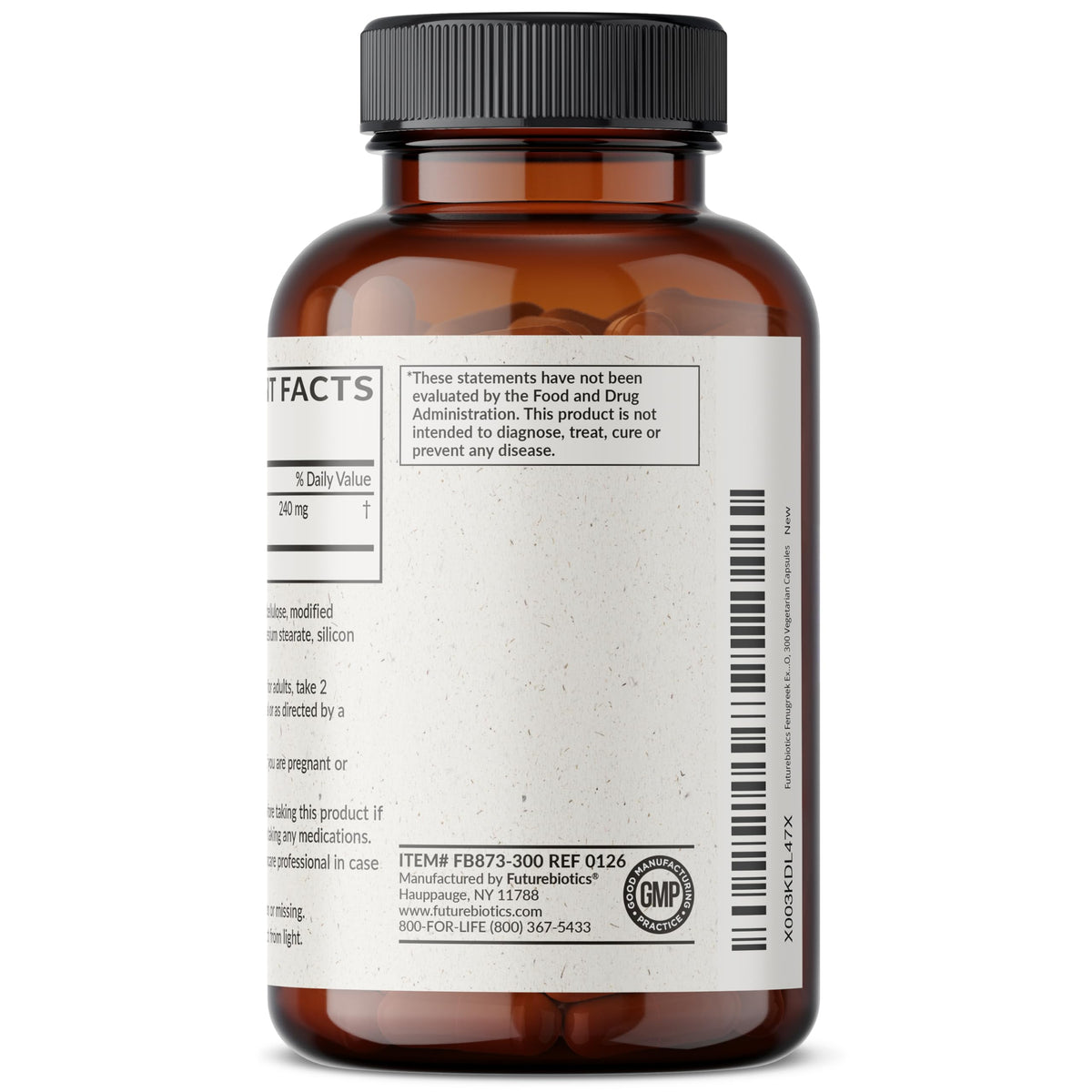 Futurebiotics Fenugreek Extra Strength 2400 MG Supports Overall Good