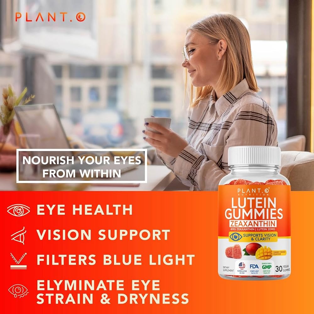 PLANT.O NUTRITION Lutein and Zeaxanthin Eye Vitamins - 30 Gummies - image 6