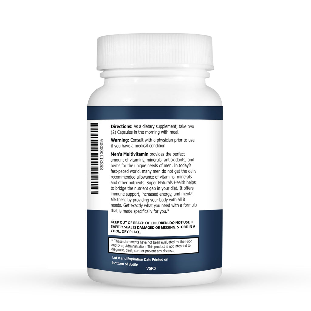 JLM Nutritionals Super Naturals Men's Daily Multivitamin - 60 Capsules - image 3