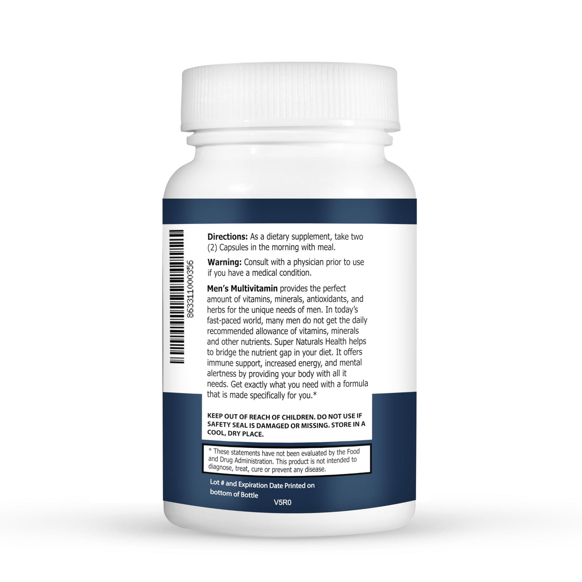 JLM Nutritionals Super Naturals Men's Daily Multivitamin - 60 Capsules - image 3