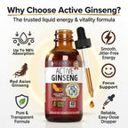 Rejuvica Health Active Ginseng Korean Red Panax Ginseng with Natural