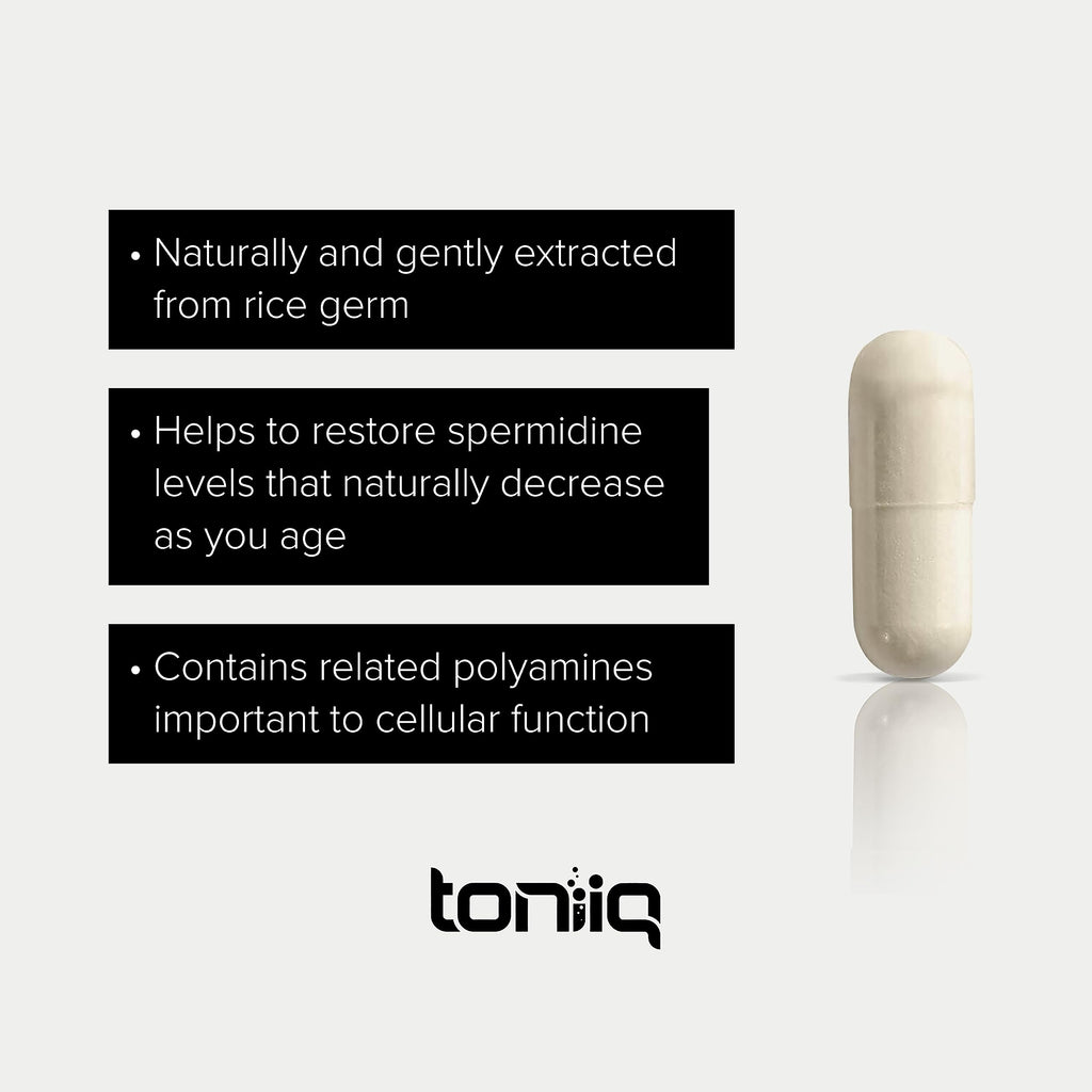 Toniiq Ultra Concentrated 500mg Spermidine Supplements - 120 Capsules - image 4