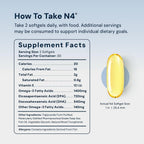 HPN N(4) Omega-3 3000 mg EPA/DHA for Joint & Brain - 60 Softgels - image 2