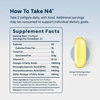 HPN N(4) Omega-3 3000 mg EPA/DHA for Joint & Brain - 60 Softgels - image 2