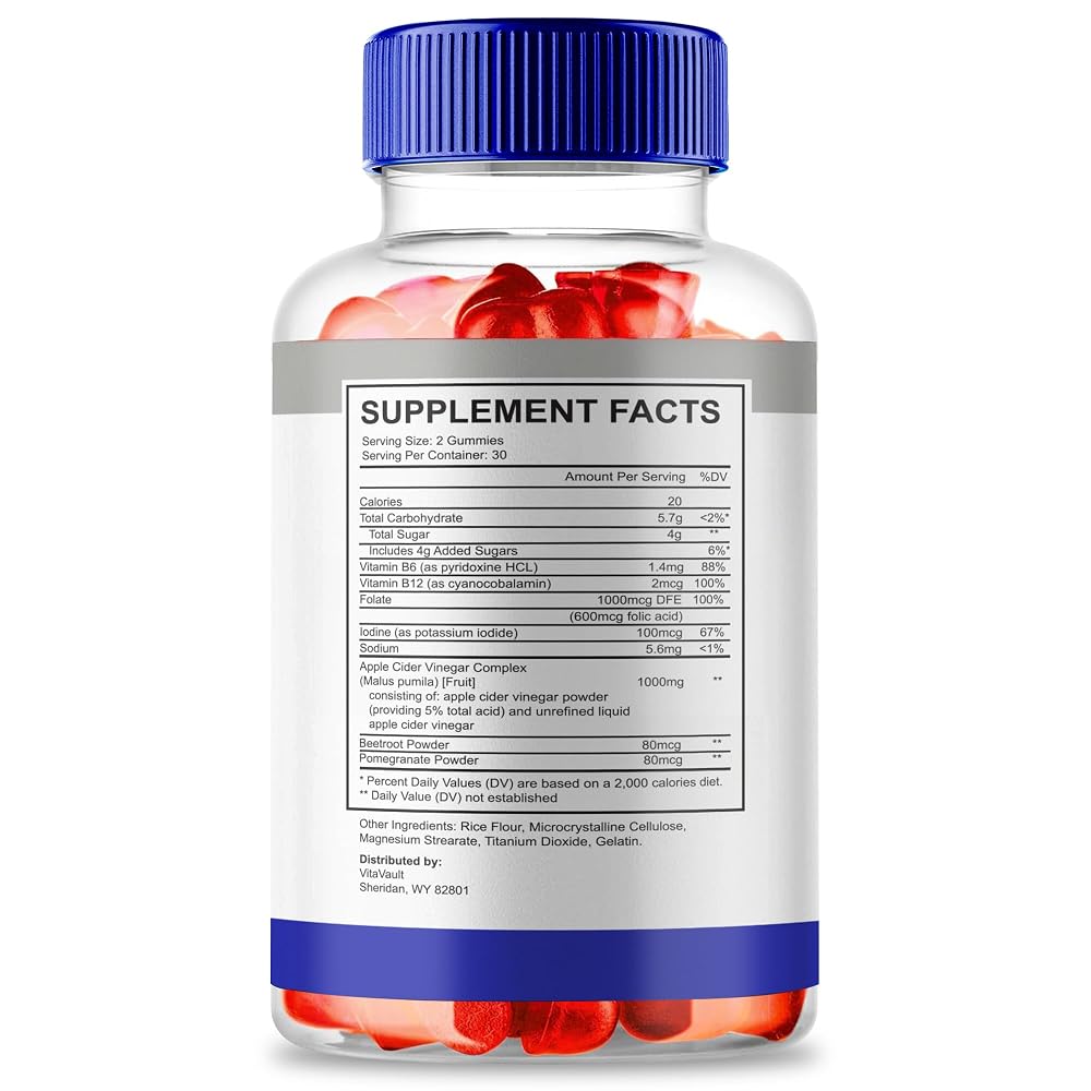 Vitavault Keto Thrive ACV Gummies with Vitamin B12 - 120 Gummies - image 2